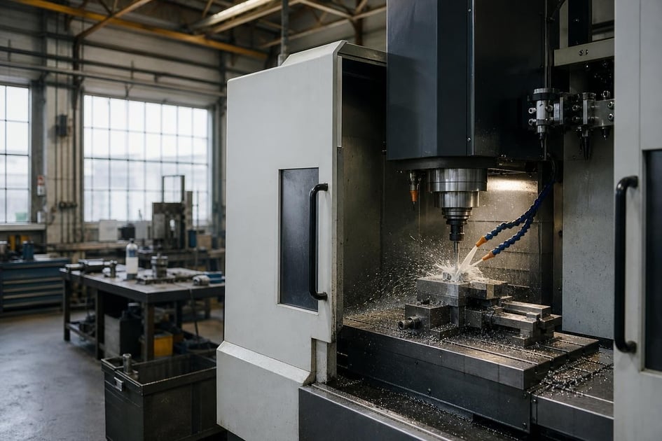 Cnc machining center at a commercial worksite, illustrating cnc machines financing in pennsylvania: a buyer's guide for manufacturers