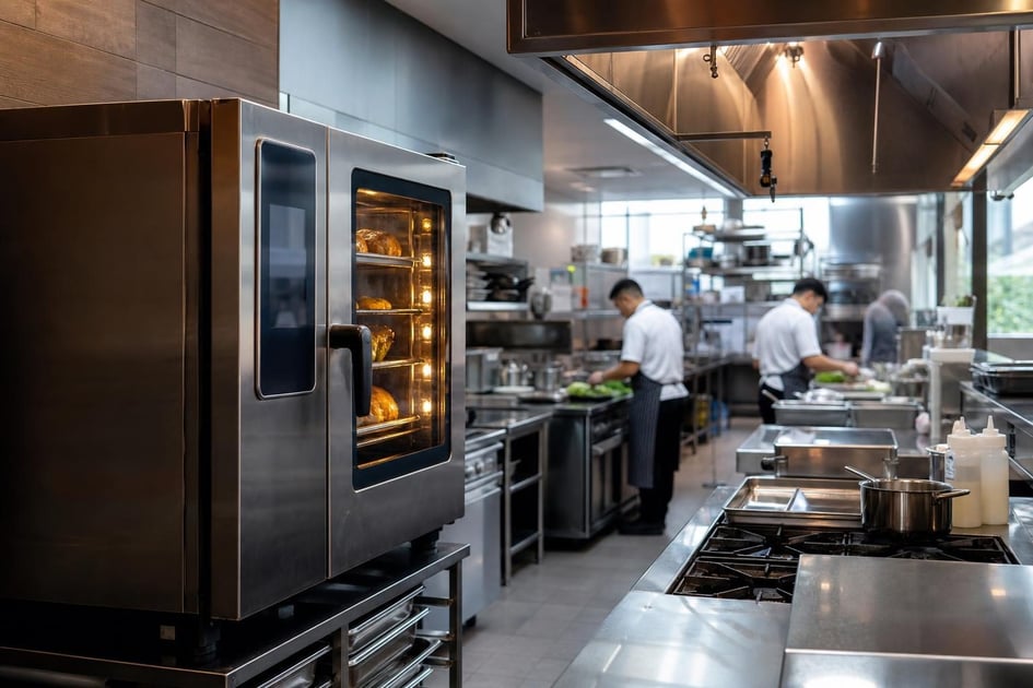 Commercial oven at a commercial worksite, illustrating commercial ovens financing in florida