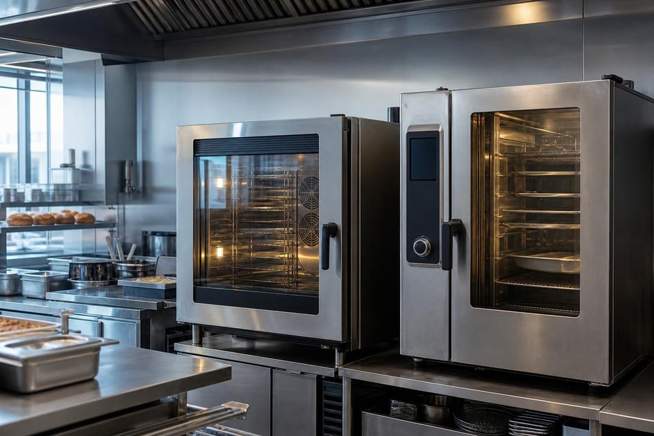 Commercial ovens at a commercial worksite, illustrating commercial ovens financing in pennsylvania