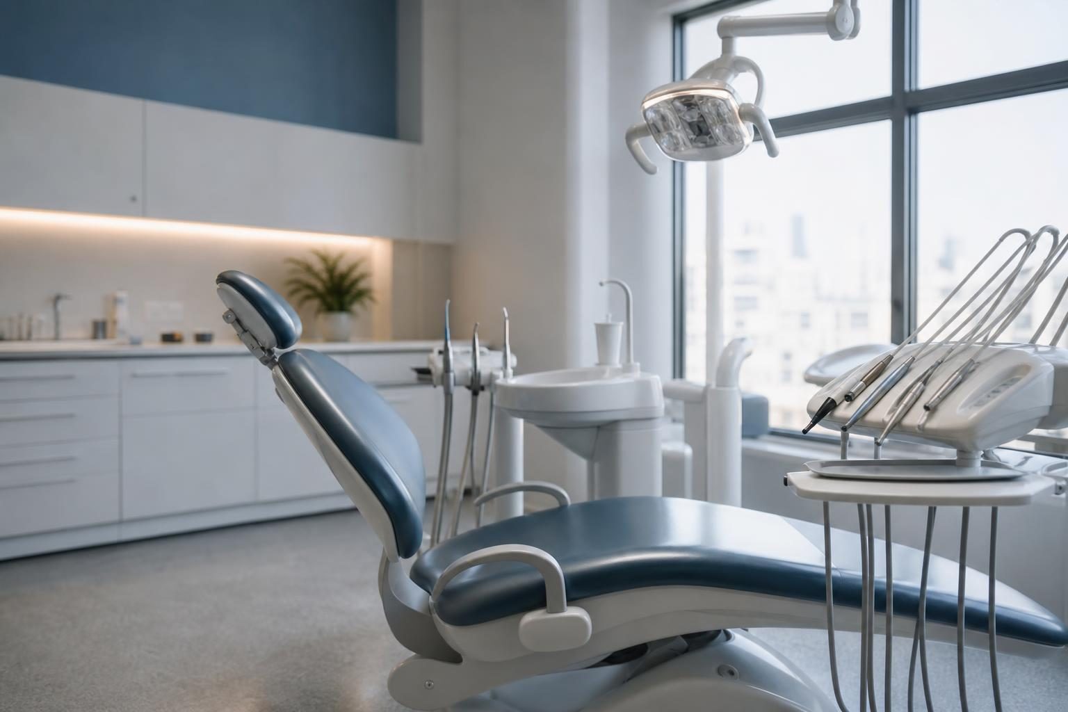 Dental chairs at a commercial worksite, illustrating dental chairs financing for small business: what to expect