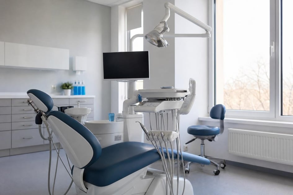 Dental operatory at a commercial worksite, illustrating dental equipment financing bad credit