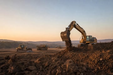 Skid steer loader at a commercial worksite, illustrating equipment financing in arkansas: rates, terms and how to qualify