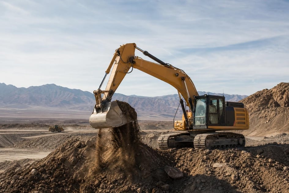 Excavator at a commercial worksite, illustrating equipment financing in nevada: rates, terms and how to qualify