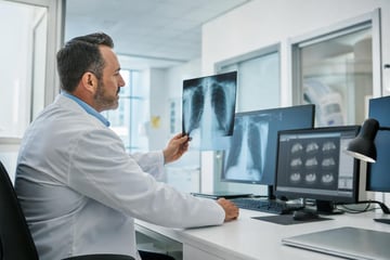 Medical imaging equipment at a commercial worksite, illustrating healthcare equipment financing: what practices qualify for and how to apply