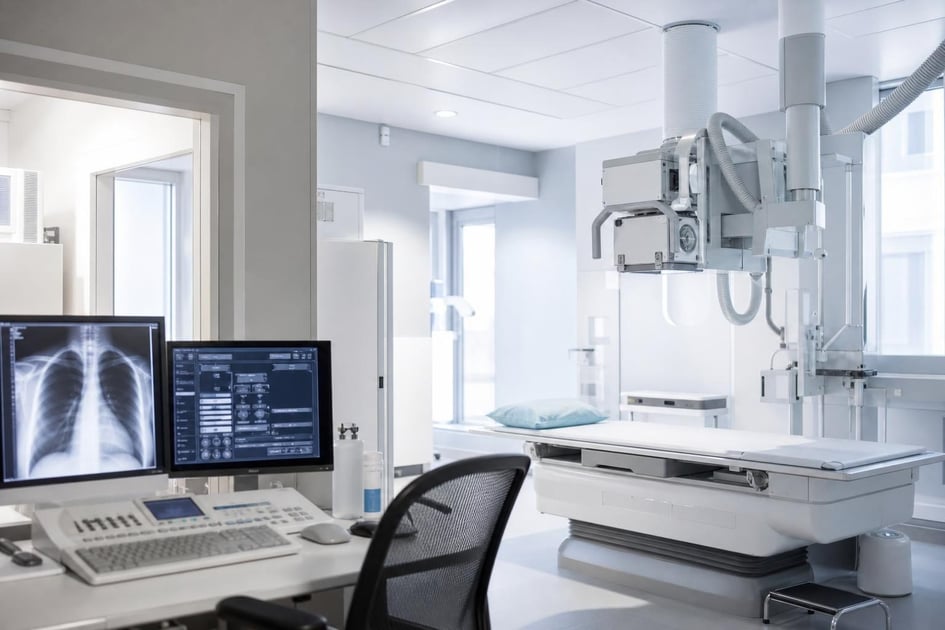 Diagnostic imaging suite at a commercial worksite, illustrating healthcare equipment financing with no down payment