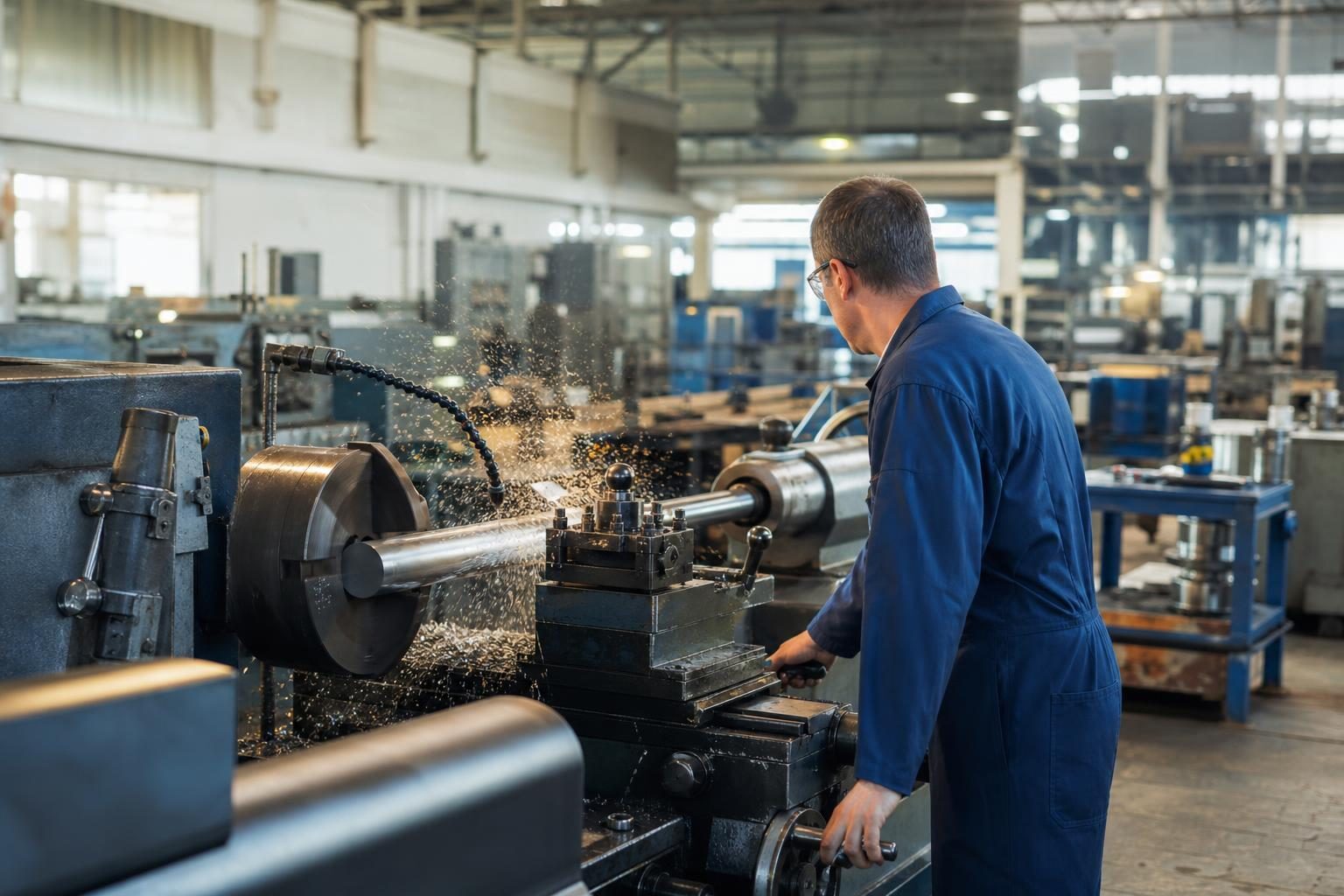 Cnc machining center at a commercial worksite, illustrating manufacturing equipment financing calculator