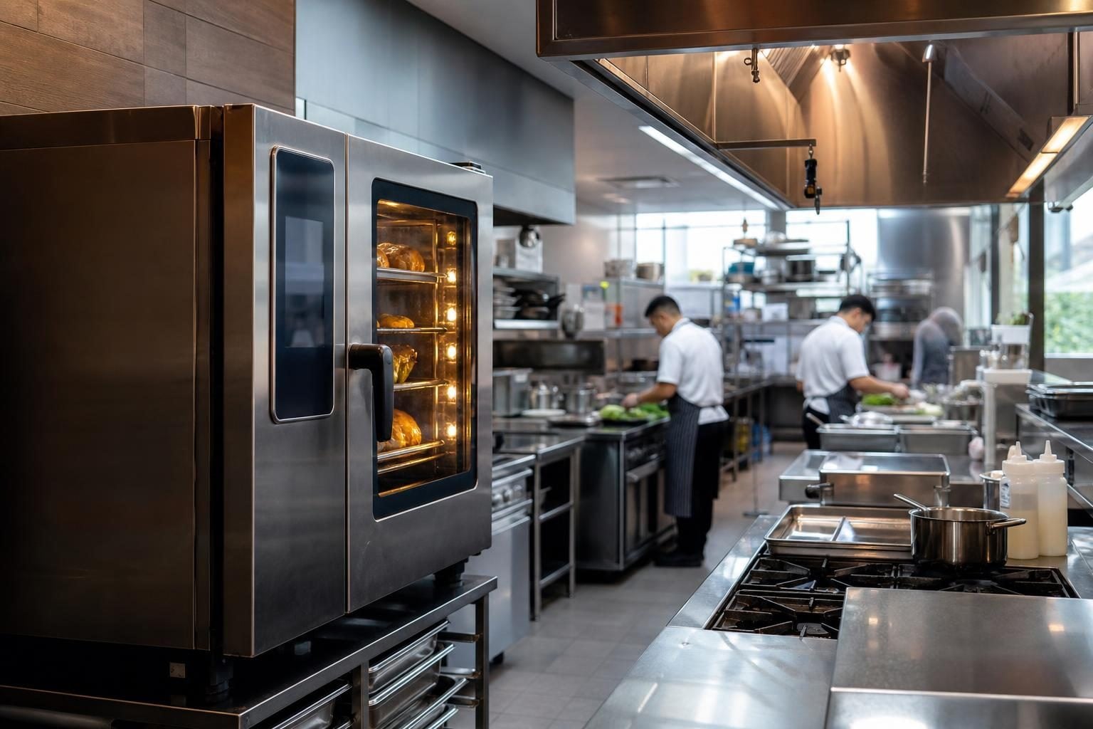 Commercial oven at a commercial worksite, illustrating commercial ovens financing in florida