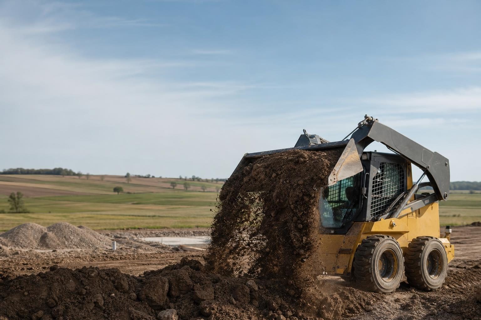 Nebraska construction equipment at a commercial worksite, illustrating equipment financing in nebraska: rates, terms and how to qualify