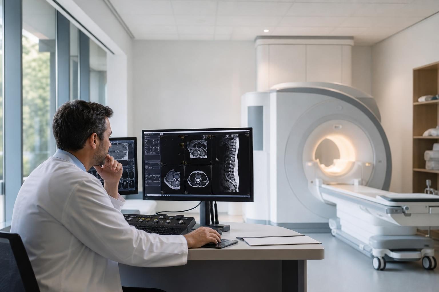 Medical diagnostic equipment at a commercial worksite, illustrating healthcare equipment financing: how to get funded for your practice