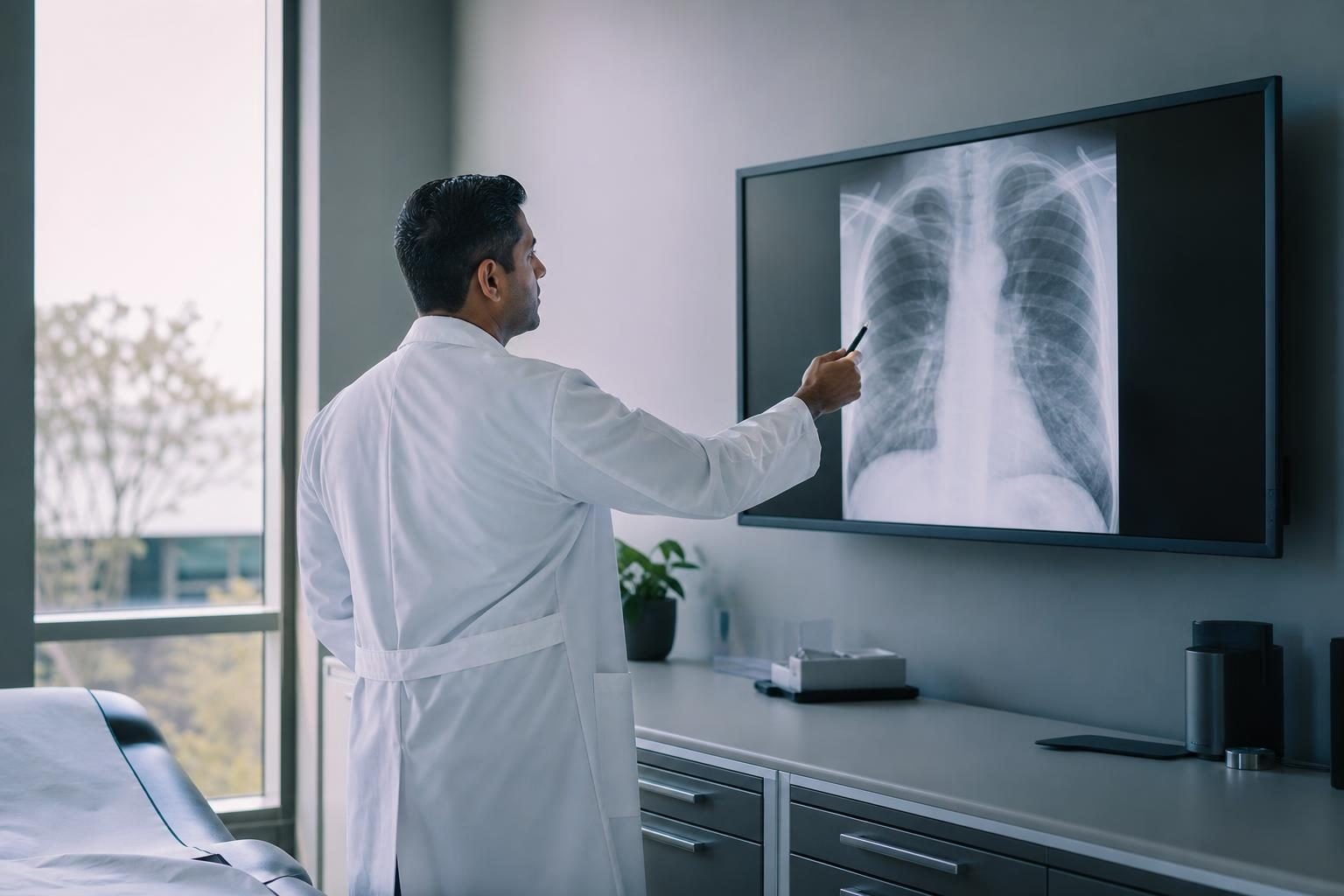 Diagnostic imaging equipment at a commercial worksite, illustrating healthcare equipment financing rates: what practice owners actually pay
